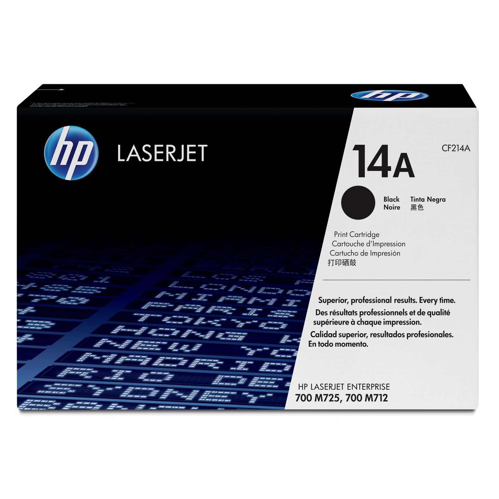 HP 14A Black LaserJet Toner Cartridge - CF214A, 10K Page Yield