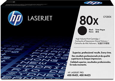 HP 80X Twin pack High Capacity Black Toner Cartridges - CF280XD