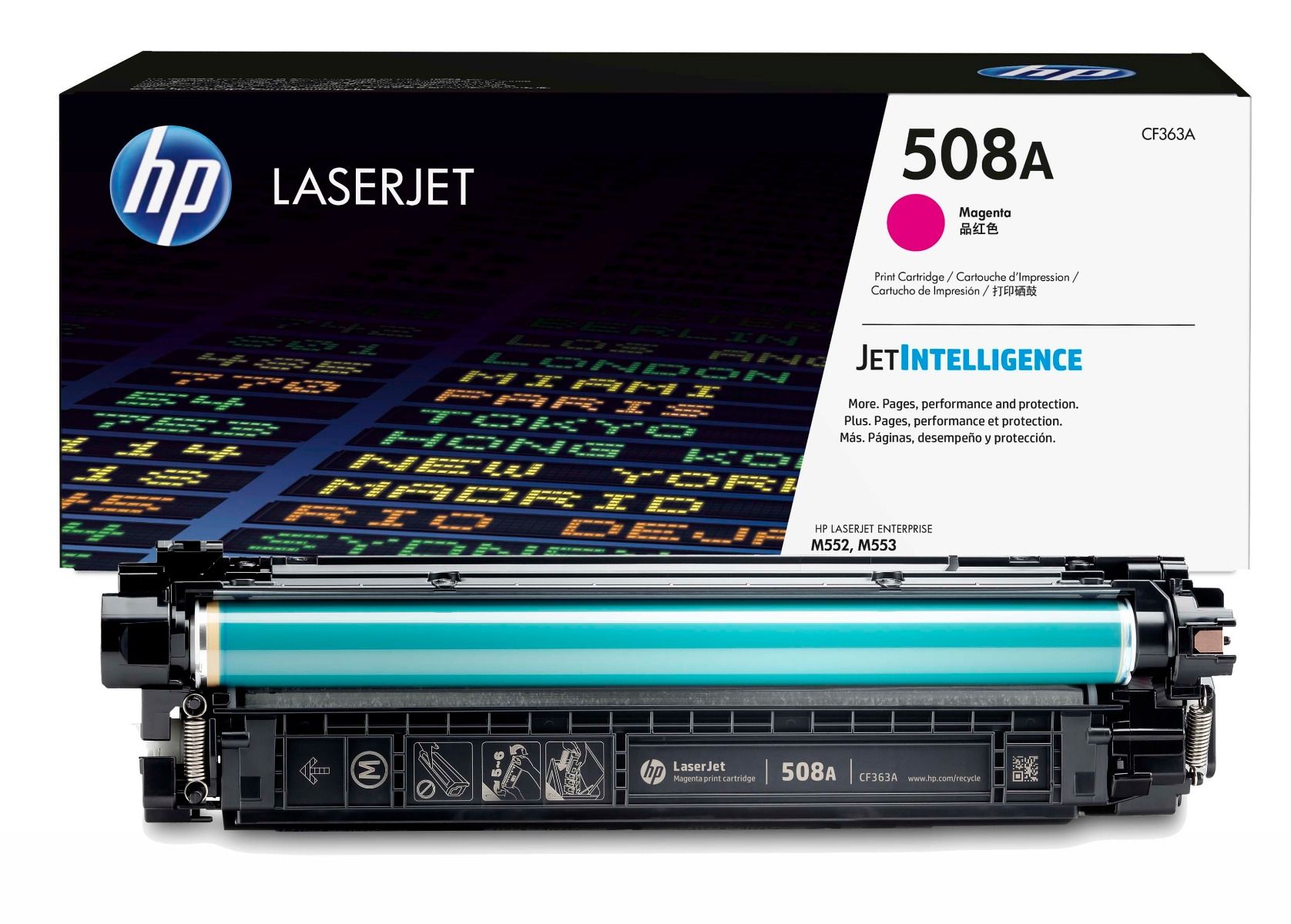 HP 508A Magenta Toner Cartridge, 5K Page Yield