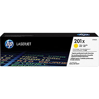 HP 201X High Capacity Yellow Toner Cartridge, 2.3K Page Yield