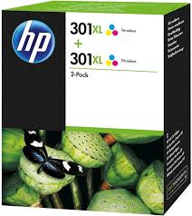 HP 301XL Ink Cartridge High Capacity Colour Twin Pack