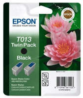 Epson T013 Twin Black Ink Cartridges