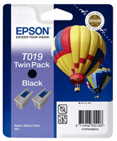 Epson T019 Twin Pack Black Ink Cartridges