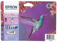 Epson T0807 Claria Photographic 6 Pack (B/C/M/Y/LC/LM) Ink Cartridges