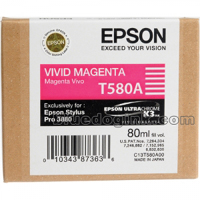 Vivid Magenta Epson T580A Ink Cartridge (C13T580A00) Printer Cartridge