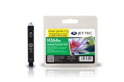 Jettec Replacement Photo Black Ink Cartridge (Alternative to HP No 364, CB317E)