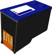Alphajet Replacement Colour Ink Cartridge (Alternative to HP No 22, C9352A)