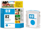 HP 82 Cyan Color Ink Cartridge