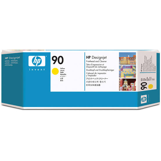 HP 90 Yellow DesignJet Printhead / Printhead Cleaner C5057A

