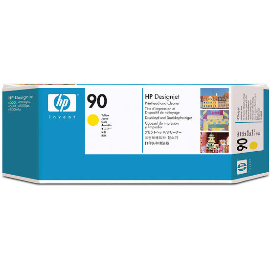 HP 90 Yellow DesignJet Printhead / Printhead Cleaner C5057A

