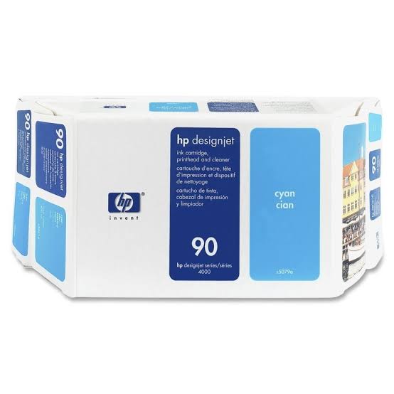 HP 90 Cyan DesignJet Value Pack ( Ink Cartridge, Printhead & Printhead Cleaner) C5079A

