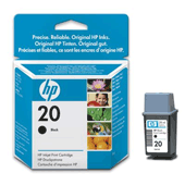 HP 20 High Capacity Black Ink Cartridge