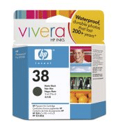 HP 38 Vivera Matte Black Pigment Ink Cartridge - C9412A