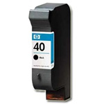 HP 40 Black Ink Cartridge White Pack