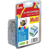 Inkrite Compatible Black, Cyan, Magenta, Yellow Ink Cartridges Multi Pack
