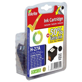 Inkrite Premium Black Ink Cartridge (Alternative to HP No 27, C8727A)