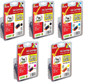 Inkrite Premium PGI 525BK and CLI-526 BK/C/M/Y Ink Cartridges