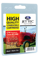 Jet Tec BCI-24 Black Lightfast Ink Cartridge