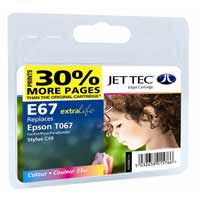 Jet Tec ( Made in the UK) E67 Compatible Colour Ink Cartridge for T067140, 33ml