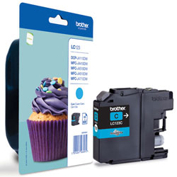 Brother Cyan Ink Cartridge, LC-123C