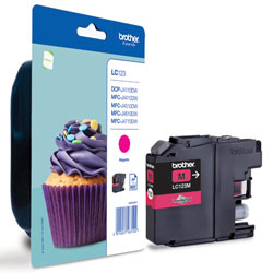 Brother Magenta Ink Cartridge, LC-123M