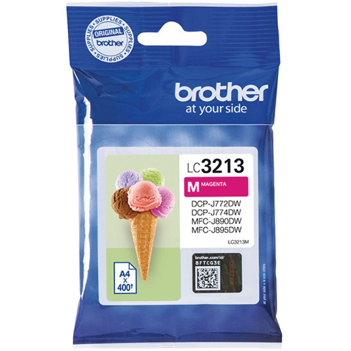 Brother LC3213M High Capacity Magneta Ink Cartridge - LC-3213M Inkjet Printer Cartridge