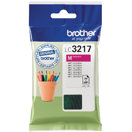 Brother LC3217 Ink Cartridge Magenta, LC-3217M Inkjet Printer Cartridge