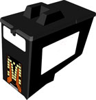 Alphajet Replacement Black Ink Cartridge for Lexmark 18L0032