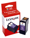 Lexmark No 33 Low Capacity Colour Ink Cartridge - 18C0033E