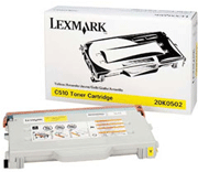 Lexmark 20K0502 Standard Capacity Yellow Toner Cartridge, 3K