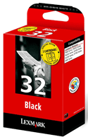 Lexmark No 32 Low Capacity Twin Pack Black Ink Cartridges - 80D2177