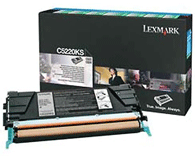 Lexmark C5220KS Return Program Black Toner Cartridge, 4K Page Yield
