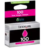 Lexmark 100 Standard Capacity Magenta Return Program Ink Cartridge - 014N0901E