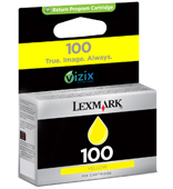 Lexmark 100 Standard Capacity Yellow Return Program Ink Cartridge - 014N0902E