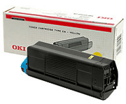 Oki High Capacity Yellow Toner Cartridge, 5K Yield