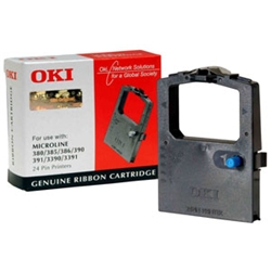 Oki Black Nylon Fabric Printer Ribbon 9002309