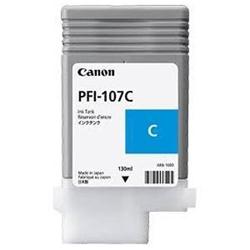Canon PFI 107C Cyan Ink Cartridge, 130ml - 6706B001AA
