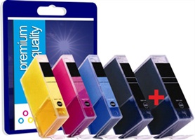 Premium Quality Multi Pack 3eBK/6BK/C/M/Y Ink Cartridge for Canon BCI-3eBK and BCI-6BKCMY