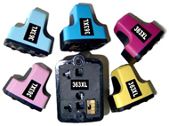 Replacement Multi Pack High Capacity Black/Cyan/Magenta/Yellow/ Light Cyan/ Light Magenta Ink Cartridges (Alternative to HP 363)