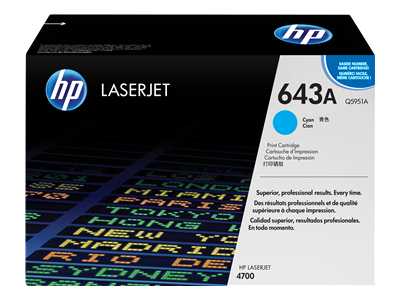 HP Q5951A Cyan Laser Toner Cartridge (643A)