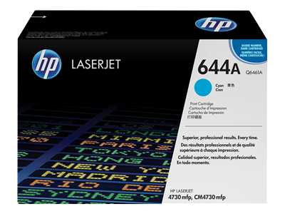 HP 644A Cyan Laser Toner Cartridge - Q6461A