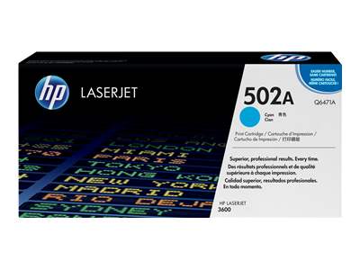 HP 502A Cyan Laser Toner Cartridge - Q6471A