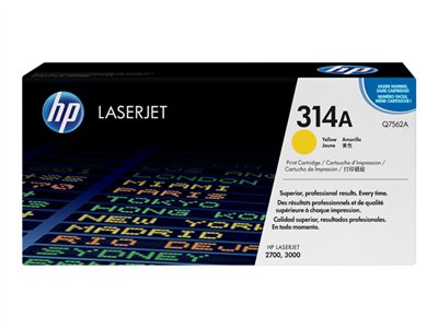 HP 314A Yellow Toner Cartridge - Q7562A