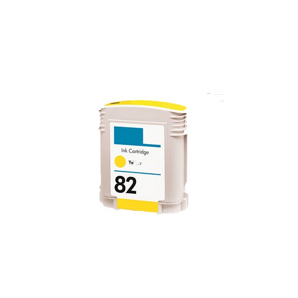 Replacement High Yield Yellow Ink Cartridge (Alternative to HP No 82, C4913A)