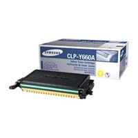 Samsung CLP Y660A Yellow Laser Toner Cartridge