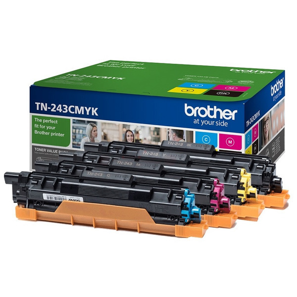 4 Colour Multipack Brother TN-243CMYK Toner Cartridge (TN243CMYK) Printer Cartridge