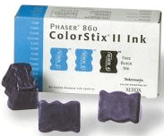 Xerox ColorStix II 2 Solid Cyan Inks Plus 1 Black Ink