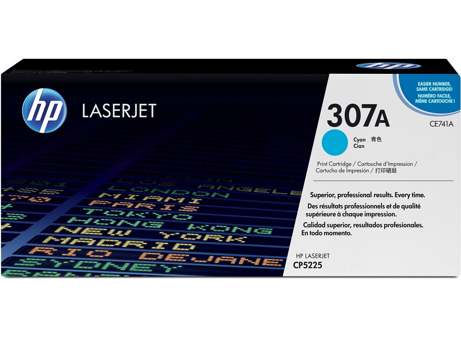 HP LaserJet 5 CE741A HP CE741A Cyan (307A) Toner Cartridge - CE 741A
