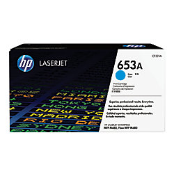 HP LaserJet 5 CF321A HP 653A Cyan Toner Cartridge, 16.5K Page Yield
