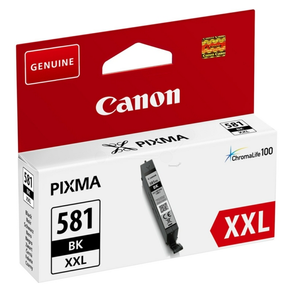 Canon s630 CLI-581XXLBK Canon 581XXL Extra High Yield Black Ink Cartridge - CLI 581XXL BK, 12ml